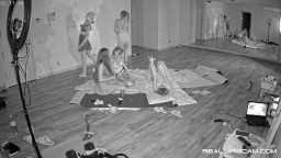 Reallifecam - Gina with Holly Nelly and Megan and Alexandra dance and have fun in the gym 26.02.2021