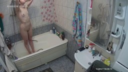 Voyeur-House - Romina noon shower and shave 18.02.2019